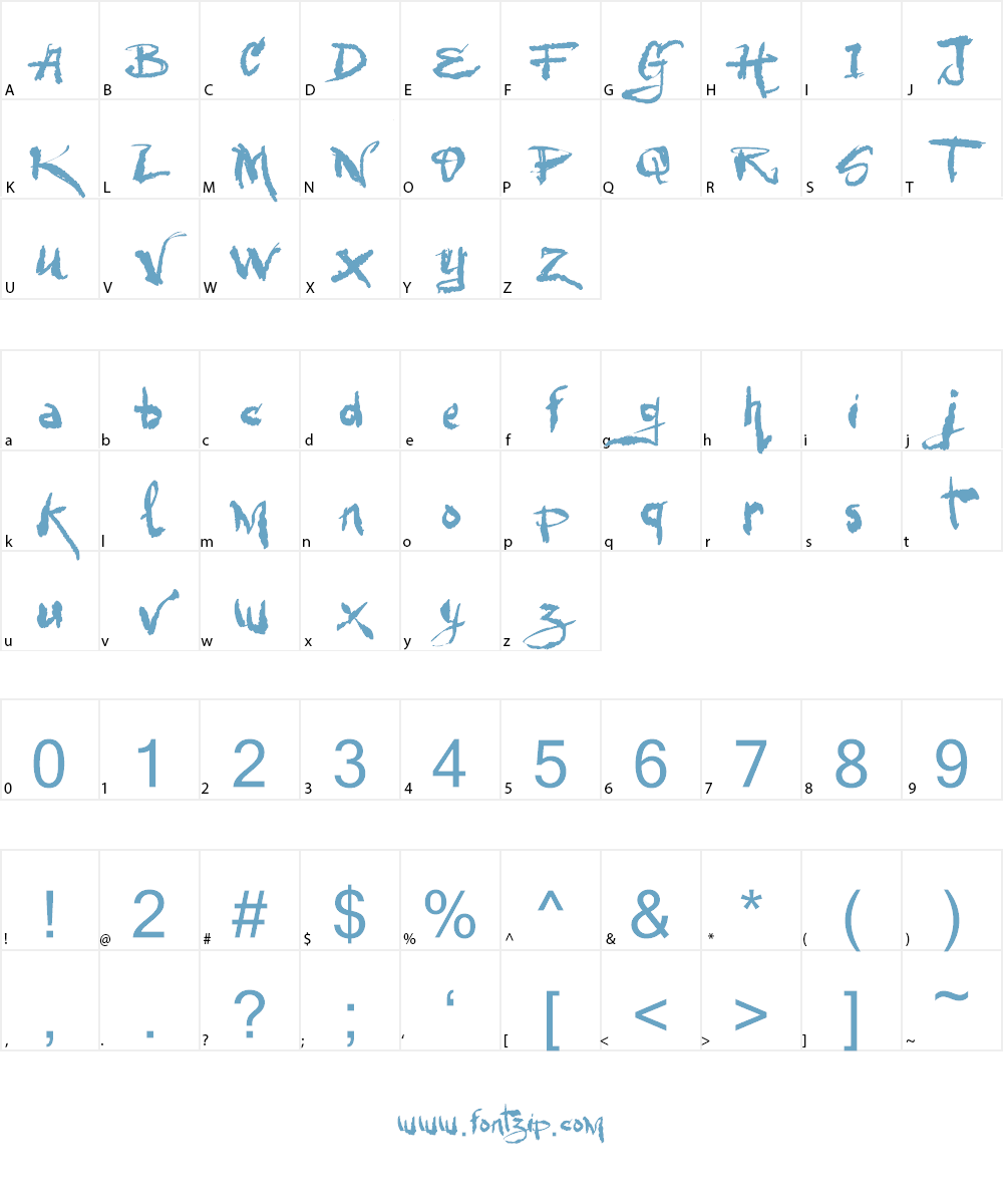 VTKS Urbanizart Font Character